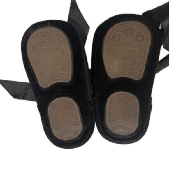 Ddbbrw Kids Baby Girl Black Bow Dressy Fancy Party Shoes Size 5 - Picture 5 of 6